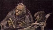 Francisco de Goya Two Women Eating Spain oil painting artist